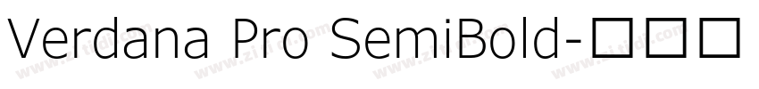 Verdana Pro SemiBold字体转换